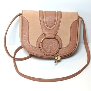 🤎 See By Chloé Hana Mini Leather Crossbody Bag with O-Ring & Woven Detail